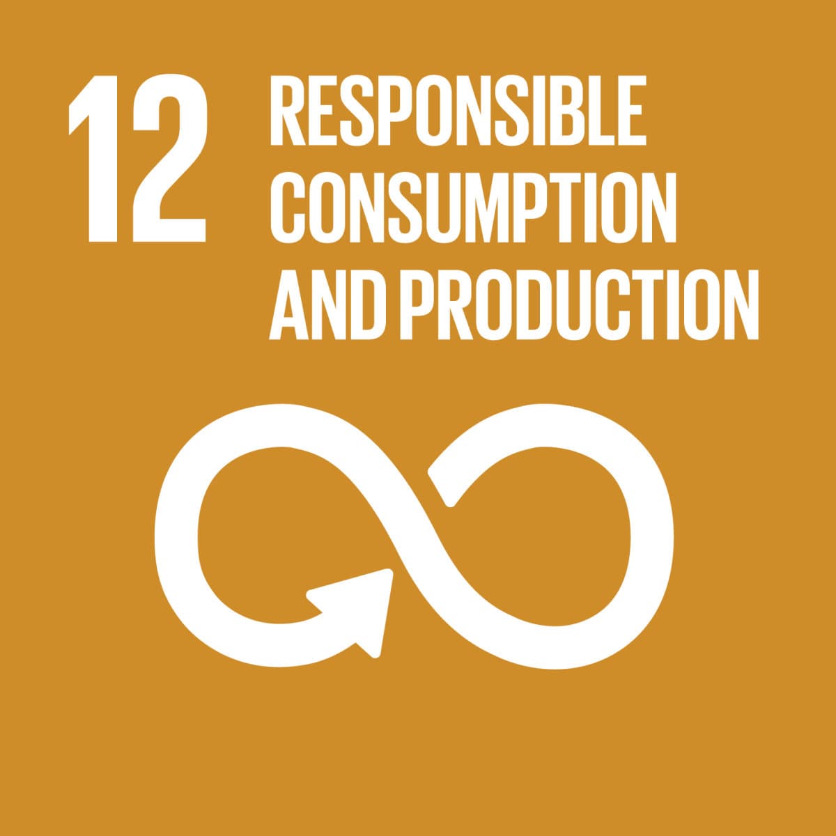 UN Sustainable Development Goal 12 icon: Responsible consumption and production